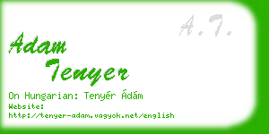 adam tenyer business card